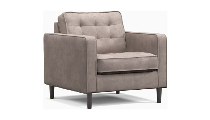 Studio Sits Triumph Armchair in Pewter Chenille Fabric